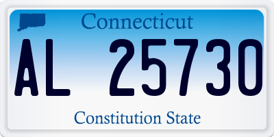 CT license plate AL25730