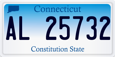CT license plate AL25732