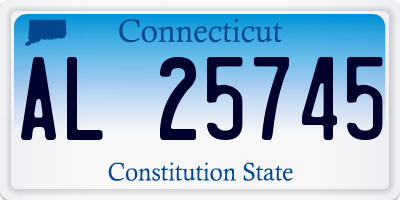 CT license plate AL25745