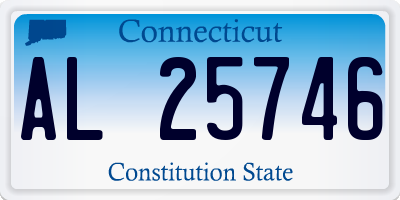 CT license plate AL25746