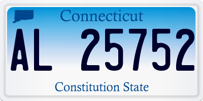 CT license plate AL25752