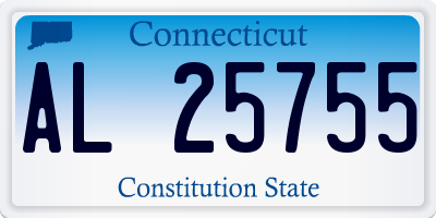 CT license plate AL25755