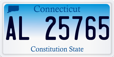 CT license plate AL25765