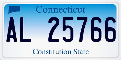 CT license plate AL25766