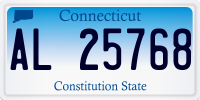 CT license plate AL25768