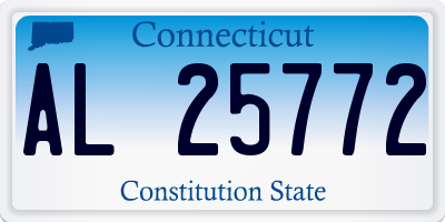 CT license plate AL25772