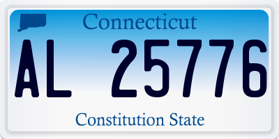 CT license plate AL25776