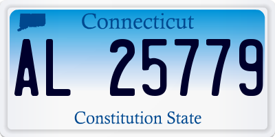 CT license plate AL25779