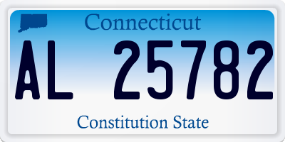 CT license plate AL25782