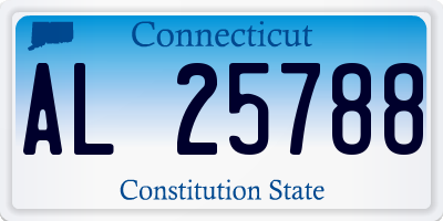 CT license plate AL25788