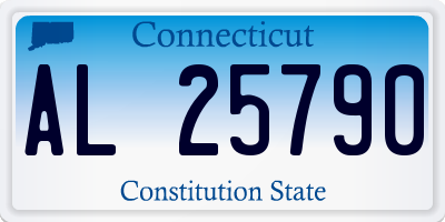 CT license plate AL25790