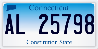 CT license plate AL25798