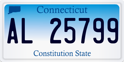CT license plate AL25799