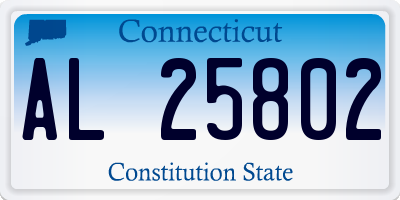 CT license plate AL25802