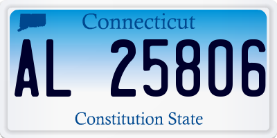 CT license plate AL25806