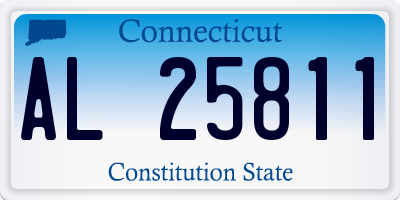 CT license plate AL25811