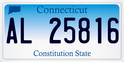 CT license plate AL25816