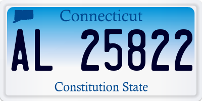 CT license plate AL25822