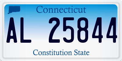 CT license plate AL25844