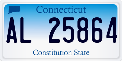 CT license plate AL25864