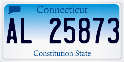 CT license plate AL25873