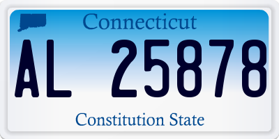 CT license plate AL25878
