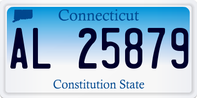 CT license plate AL25879