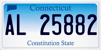 CT license plate AL25882