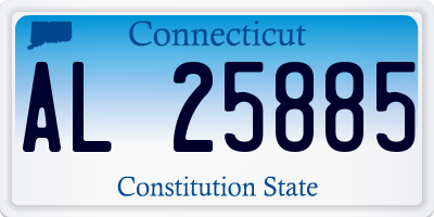CT license plate AL25885