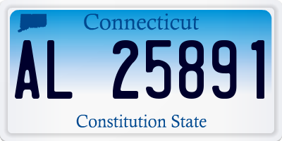 CT license plate AL25891