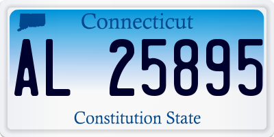 CT license plate AL25895