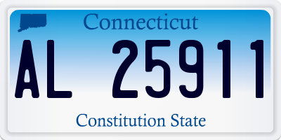CT license plate AL25911