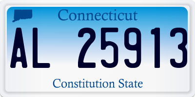 CT license plate AL25913