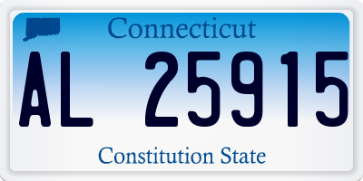CT license plate AL25915