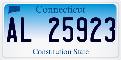 CT license plate AL25923