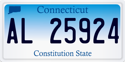 CT license plate AL25924