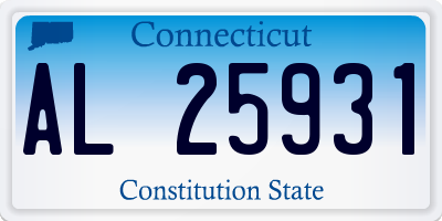 CT license plate AL25931