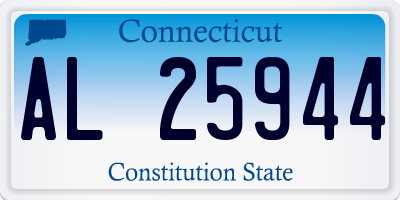 CT license plate AL25944