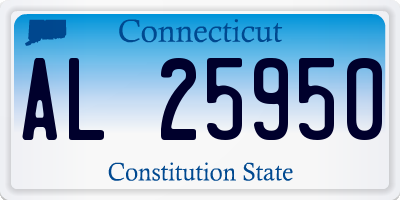 CT license plate AL25950