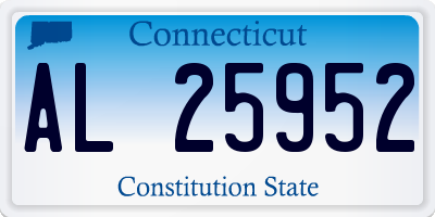 CT license plate AL25952