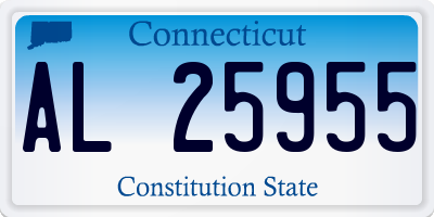 CT license plate AL25955