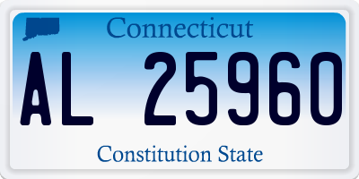 CT license plate AL25960