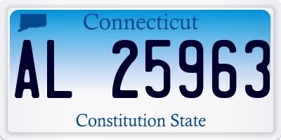 CT license plate AL25963
