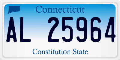 CT license plate AL25964