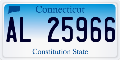 CT license plate AL25966