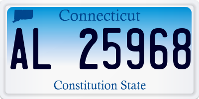 CT license plate AL25968