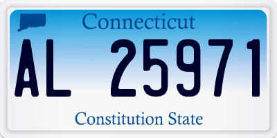 CT license plate AL25971