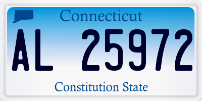 CT license plate AL25972