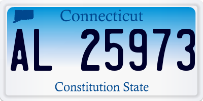 CT license plate AL25973