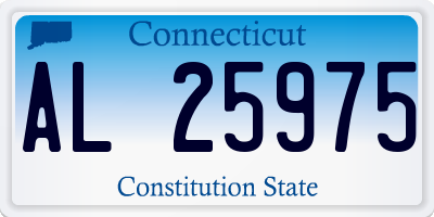 CT license plate AL25975